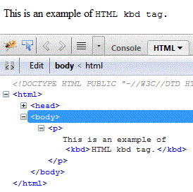 html kbd element