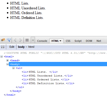 html li role presentation