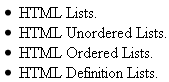 html menu element