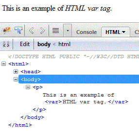 html var element