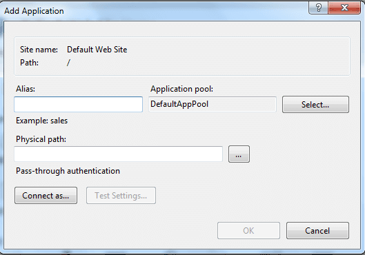 IIS CGI Add Application