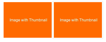 two images without and with img-thumbnail
