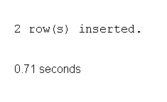 subquery Insert  output