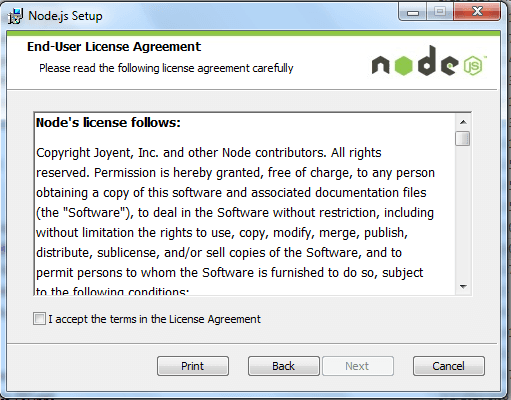 install node msi version on- indows-step3