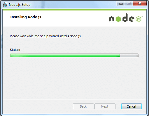 install node msi version on windows step7