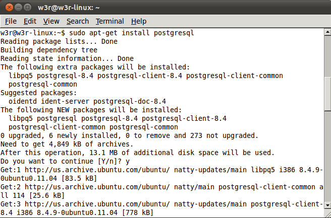 install postgresql ubuntu