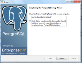 installation postgresql windows7 complete