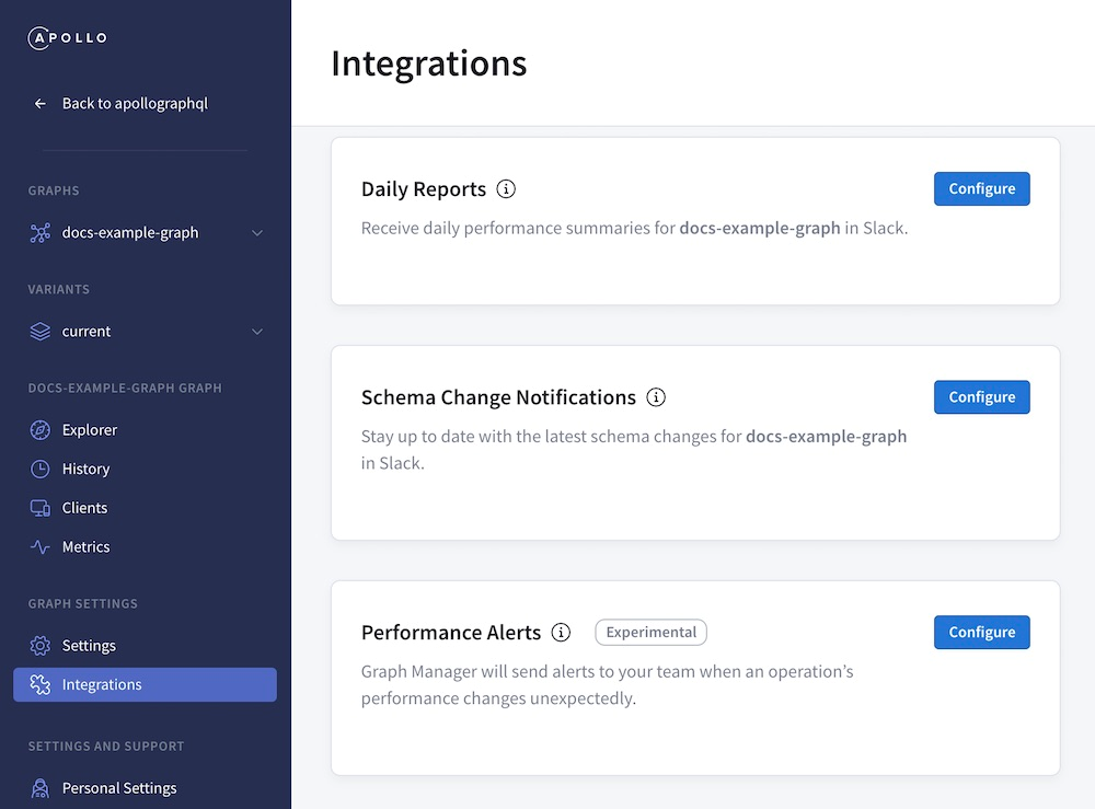 apollo graphql: integrating graph manager with slack integrations image