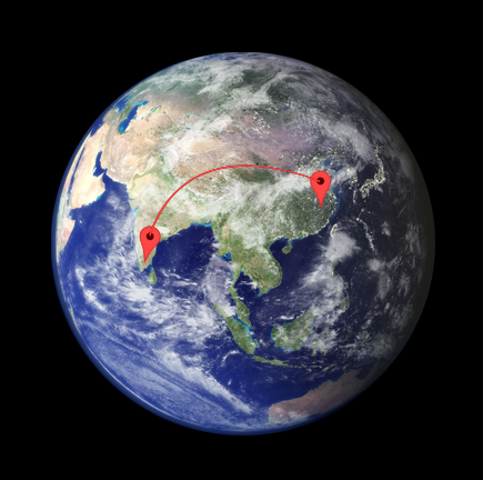 Java: Compute the distance between two points on the surface of earth