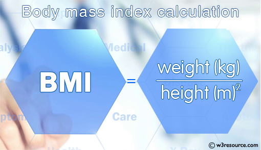 Input height. BMI Python Formula.