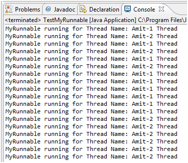 java defining,instiating and starting threads image1