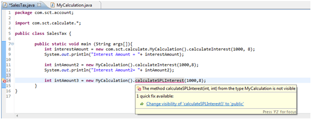 java method compiling error