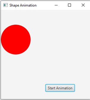JavaFx: Basic Animation: Creating a shape animation in JavaFX