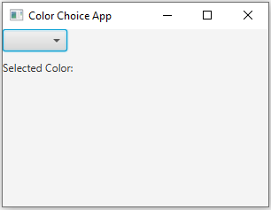 JavaFx: ChoiceBox and labels in JavaFX