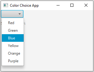 JavaFx: ChoiceBox and labels in JavaFX