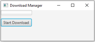 JavaFx: JavaFX Download manager with ProgressBar.