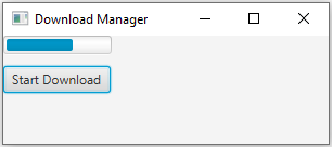 JavaFx: JavaFX Download manager with ProgressBar.