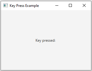 JavaFx: JavaFX keyboard input example.