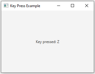 JavaFx: JavaFX keyboard input example.