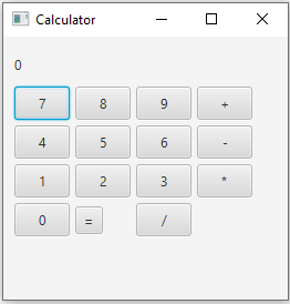 JavaFx: JavaFX simple calculator.