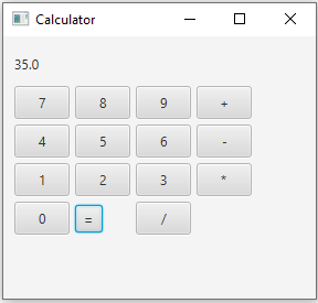 JavaFx: JavaFX simple calculator.