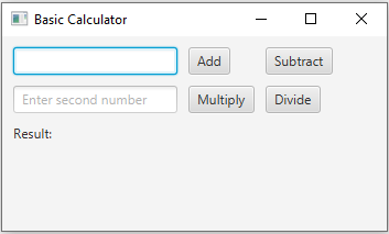 JavaFx: Simple Calculator in JavaFX