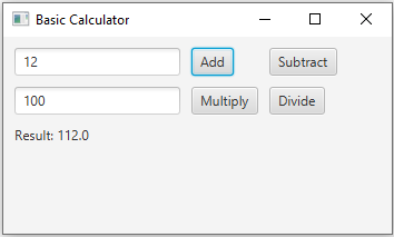 JavaFx: Simple Calculator in JavaFX