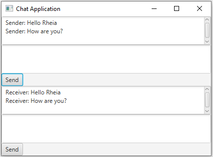 Simple JavaFX Chat Application