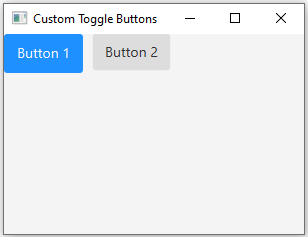 JavaFx: Customizing JavaFX toggle buttons with CSS styling.
