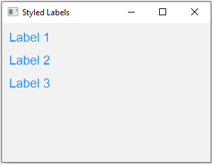 JavaFx: Customizing JavaFX labels with CSS styling.