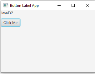 JavaFx: JavaFX Button label text change