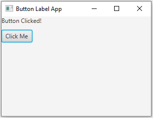 JavaFx: JavaFX Button label text change