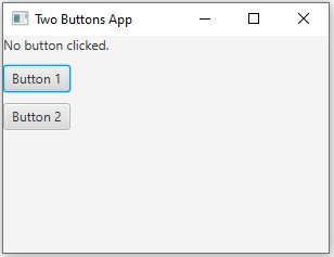 JavaFx: JavaFX two buttons label change