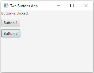 JavaFx: JavaFX two buttons label change