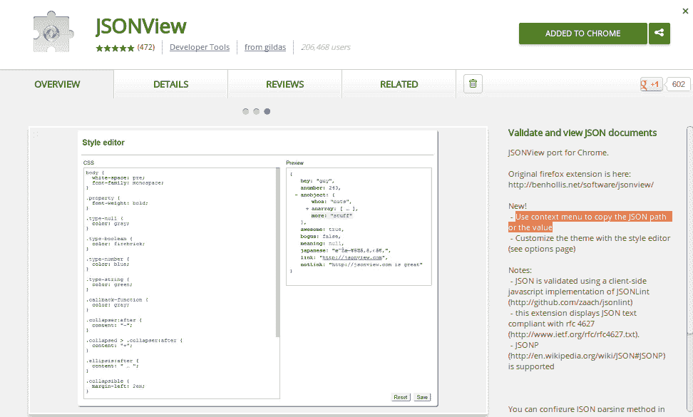 JSON View