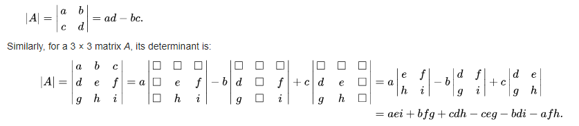 NumPy Linear algebra: Compute the determinant of an array