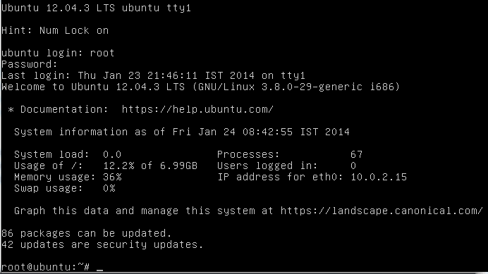 linux login as a root