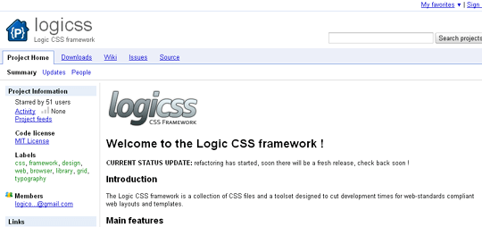 logicss css framework