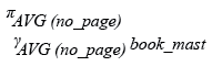 Relational Algebra Expression: MySQL AVG() function.