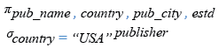 Relational Algebra Expression: MySQL equal operator with WHERE clause.