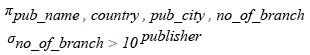 Relational Algebra Expression: MySQL greater than operator.