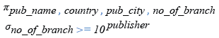 Relational Algebra Expression: MySQL greater than or equal operator.