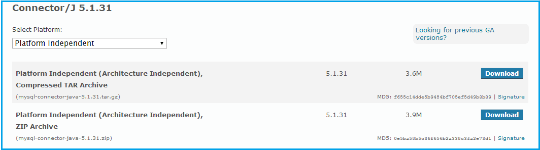 Mysql jdbc driver free download for windows 7 64 bit