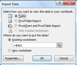 mysql odbc excel connection7