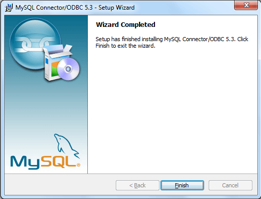 mysql odbc install step7