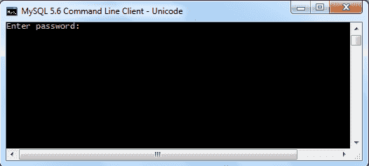 mysql5.6 command prompt password