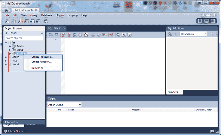 mysq l5.6 workbench selec -procedure