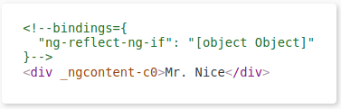 ngIf directive moved to the ng template element