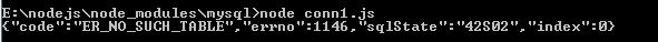 nodejs console error in json way