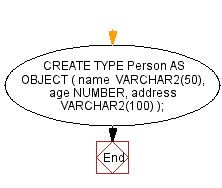 Flowchart: Creating a Person Class in PL/SQL - Object-Oriented Programming 